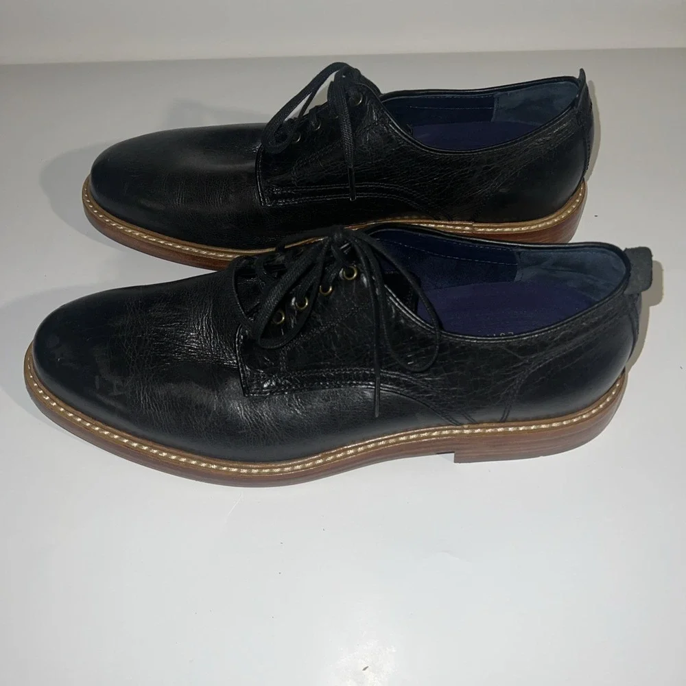 Cole Haan GrandOS Derby Black Men's Size 9.5 Classy Office Corporate Business